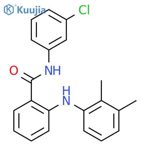 N-(3-chlorophenyl)-2-(2,3-dimethylanilino)benzamide structure