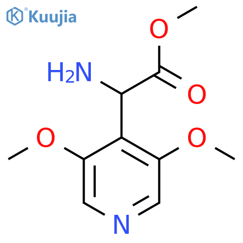 methyl 2-amino-2-(3,5-dimethoxypyridin-4-yl)acetate structure