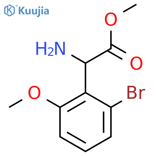 methyl 2-amino-2-(2-bromo-6-methoxyphenyl)acetate structure