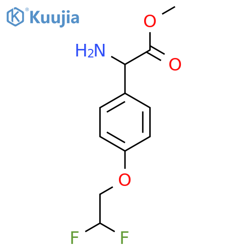 methyl 2-amino-2-4-(2,2-difluoroethoxy)phenylacetate structure