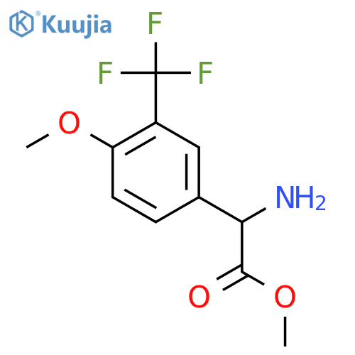 methyl 2-amino-2-4-methoxy-3-(trifluoromethyl)phenylacetate structure