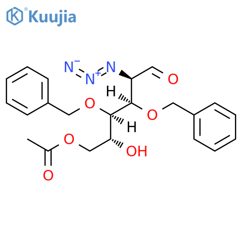 6-O-acetyl-2-azido-3,4-di-o-benzyl-2-deoxy-d-glucopyranose structure