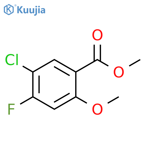 Methyl 5-chloro-4-fluoro-2-methoxybenzoate structure