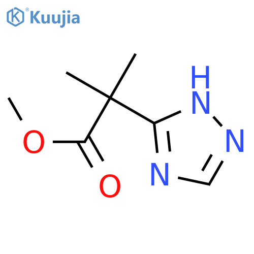 methyl 2-methyl-2-(1H-1,2,4-triazol-5-yl)propanoate structure