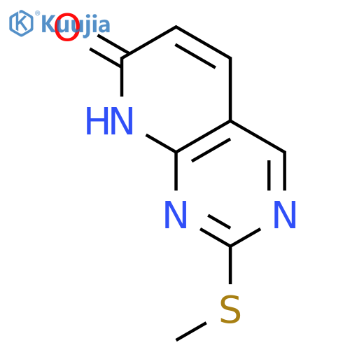2-(methylsulfanyl)-7H,8H-pyrido[2,3-d]pyrimidin-7-one structure