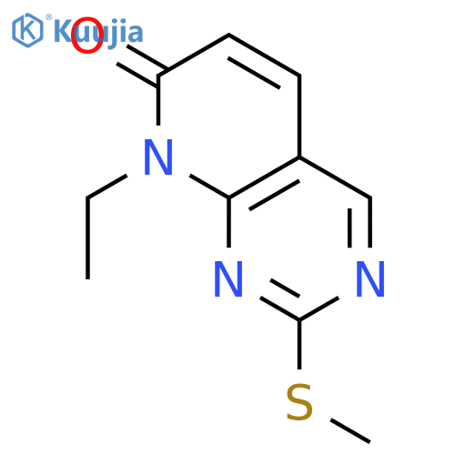 8-Ethyl-2-(methylthio)pyrido[2,3-d]pyrimidin-7(8H)-one structure