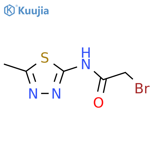 2-Bromo-n-(5-methyl-1,3,4-thiadiazol-2-yl)acetamide structure