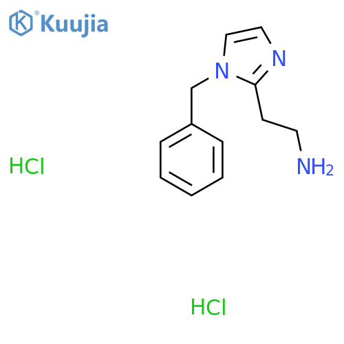 2-(1-benzyl-1H-imidazol-2-yl)ethan-1-amine dihydrochloride structure
