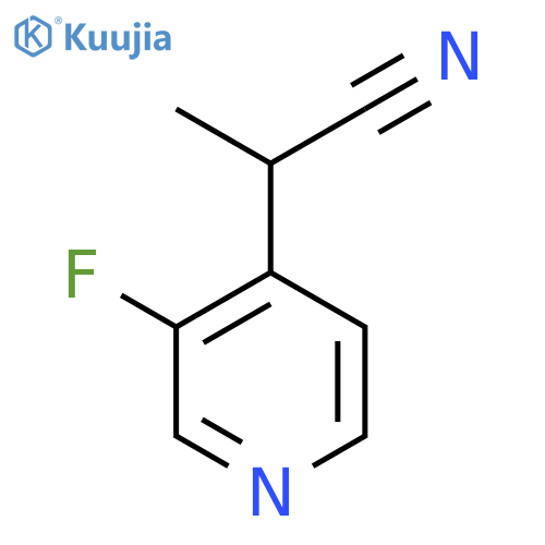 2-(3-Fluoropyridin-4-yl)propanenitrile structure
