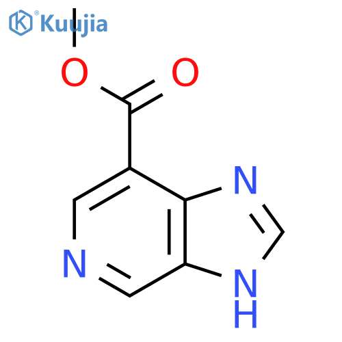 methyl 1H-imidazo4,5-cpyridine-7-carboxylate structure