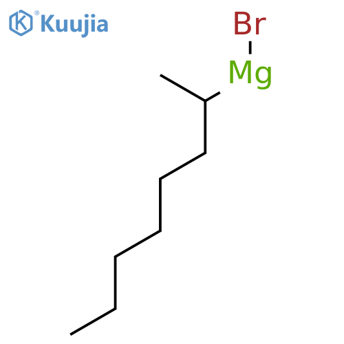 1-Methylheptylbromomagnesium structure