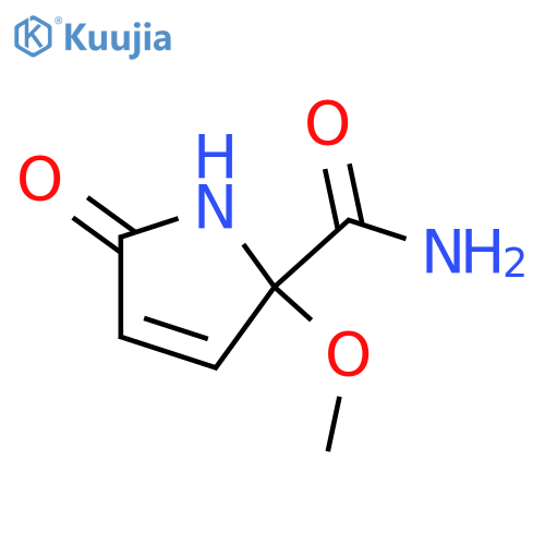 2,5-Dihydro-2-methoxy-5-oxo-1H-pyrrole-2-carboxamide; (±)-form structure