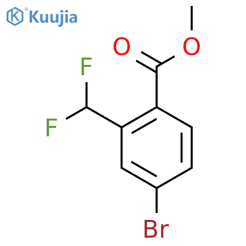 Methyl 4-bromo-2-(difluoromethyl)benzoate structure