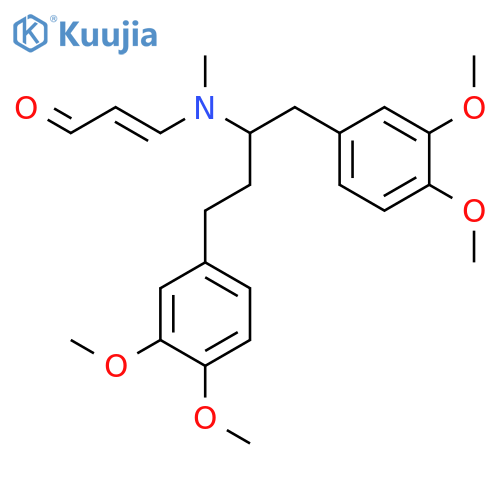 1,4-Bis(3,4-dihydroxyphenyl)-2-butylamine; (ξ)-form, Tetra-Me ether, N-(2E-formylvinyl), N-Me structure