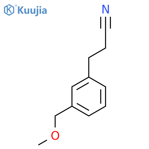3-3-(methoxymethyl)phenylpropanenitrile structure