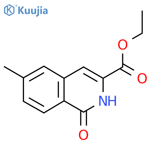 Ethyl 6-methyl-1-oxo-1,2-dihydroisoquinoline-3-carboxylate structure