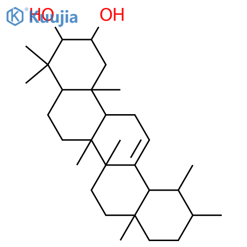 Urs-12-ene-2,3-diol, (2α,3β,18α)- (9CI) structure