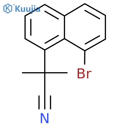 2-(8-Bromonaphthalen-1-yl)-2-methylpropanenitrile structure