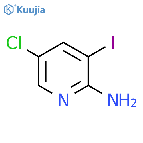 2-Amino-5-chloro-3-iodopyridine structure