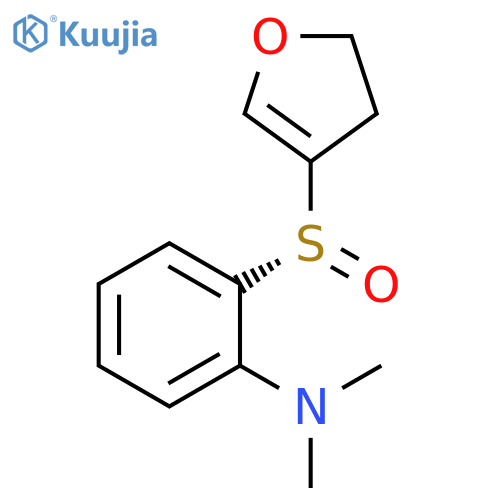 Benzenamine, 2-[(R)-(4,5-dihydro-3-furanyl)sulfinyl]-N,N-dimethyl- structure