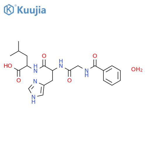 Hippuryl-l-histidyl-l-leucine Hydrate structure