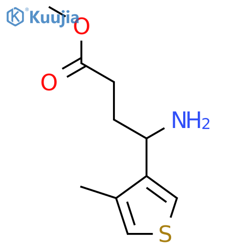 methyl 4-amino-4-(4-methylthiophen-3-yl)butanoate structure