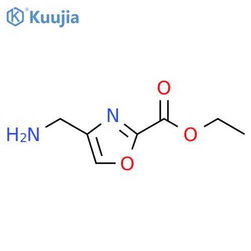 5-Aminomethyl-oxazole-2-carboxylic acid ethyl ester structure