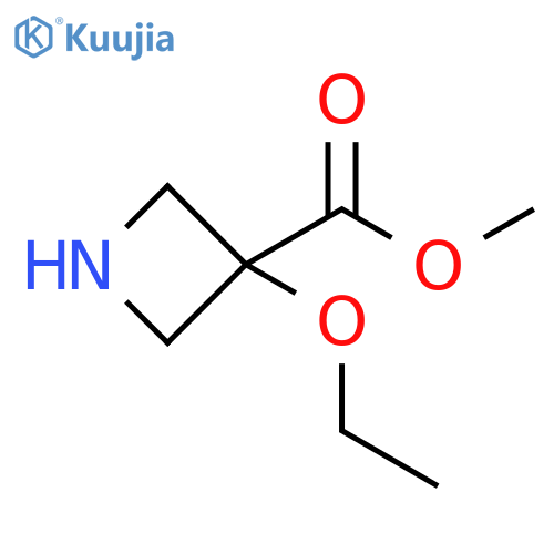 3-Azetidinecarboxylic acid, 3-ethoxy-, methyl ester structure