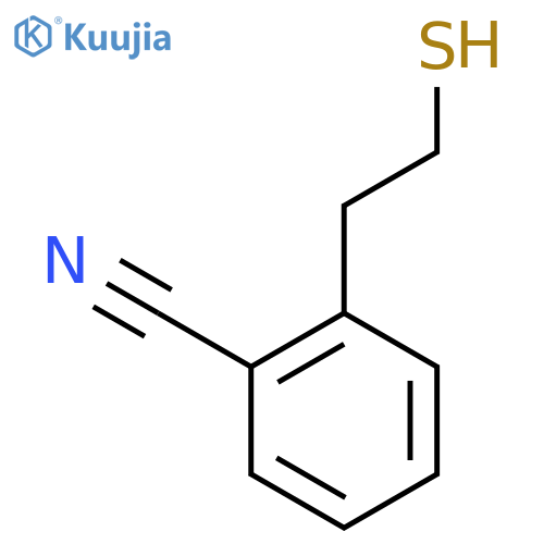 2-(2-sulfanylethyl)benzonitrile structure