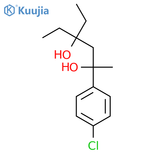 2-(4-chlorophenyl)-4-ethylhexane-2,4-diol structure