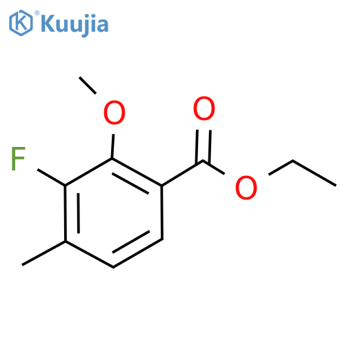 ethyl 3-fluoro-2-methoxy-4-methylbenzoate structure