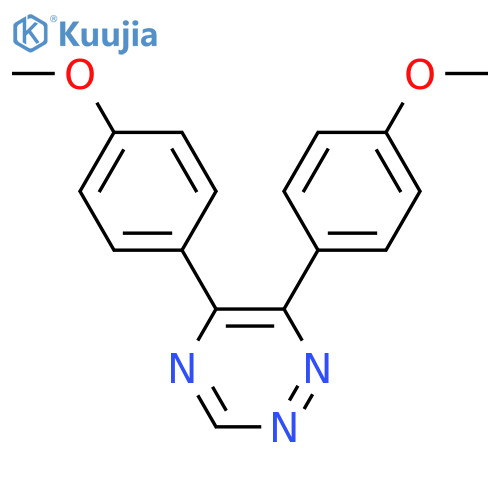 5,6-bis(4-methoxyphenyl)-1,2,4-triazine structure