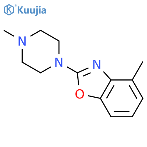 4-methyl-2-(4-methyl-1-piperazinyl)-Benzoxazole structure