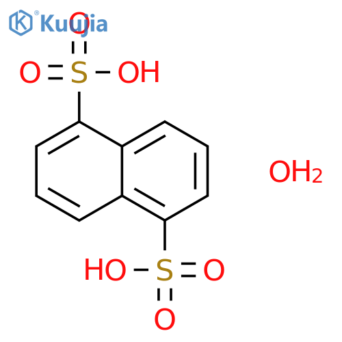 1,5-Naphthalenedisulfonic acid tetrahydrate structure