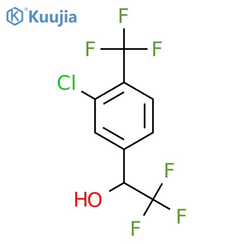 1-3-chloro-4-(trifluoromethyl)phenyl-2,2,2-trifluoroethan-1-ol structure