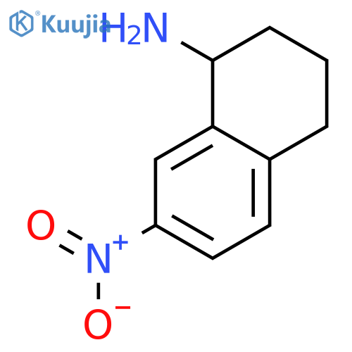 7-nitro-1,2,3,4-tetrahydronaphthalen-1-amine structure
