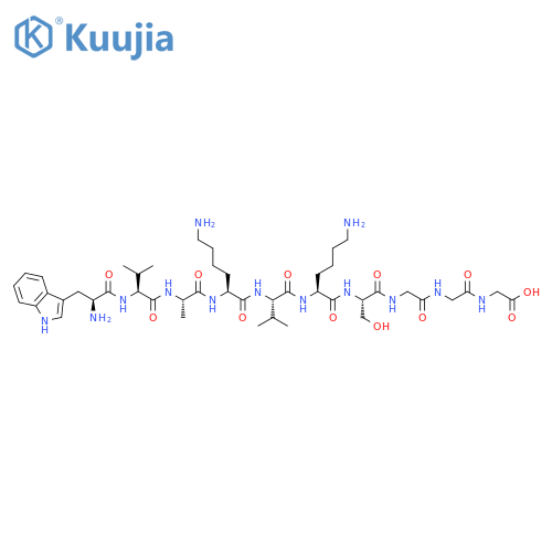 Glycine,L-tryptophyl-L-valyl-L-alanyl-L-lysyl-L-valyl-L-lysyl-L-serylglycylglycyl- structure