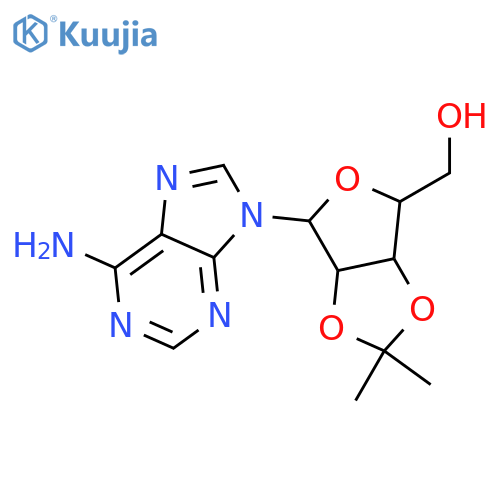 ((3aR,4R,6R,6aR)-6-(6-Amino-9H-purin-9-yl)-2,2-dimethyltetrahydrofuro[3,4-d][1,3]dioxol-4-yl)methanol structure