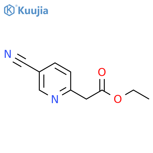 ethyl 2-(5-cyanopyridin-2-yl)acetate structure