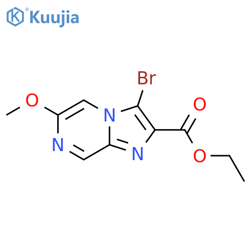 Ethyl 3-bromo-6-methoxyimidazo1,2-apyrazine-2-carboxylate structure