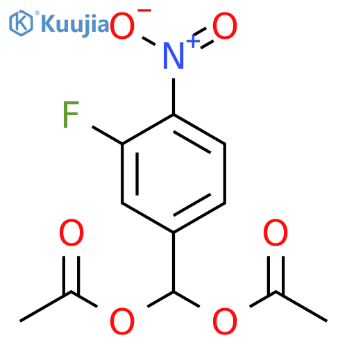 (3-Fluoro-4-Nitrophenyl)Methylene Diacetate structure