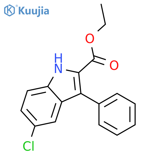 Ethyl 5-chloro-3-phenyl-1H-indole-2-carboxylate structure
