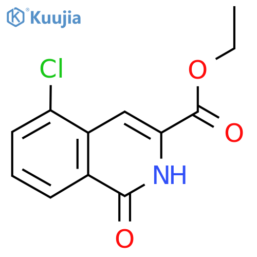 Ethyl 5-chloro-1-oxo-1,2-dihydroisoquinoline-3-carboxylate structure