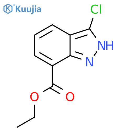 Ethyl 3-chloro-1H-indazole-7-carboxylate structure