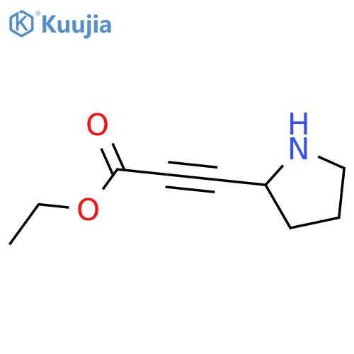 Ethyl 3-(pyrrolidin-2-yl)prop-2-ynoate structure
