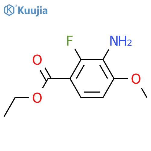 ethyl 3-amino-2-fluoro-4-methoxybenzoate structure