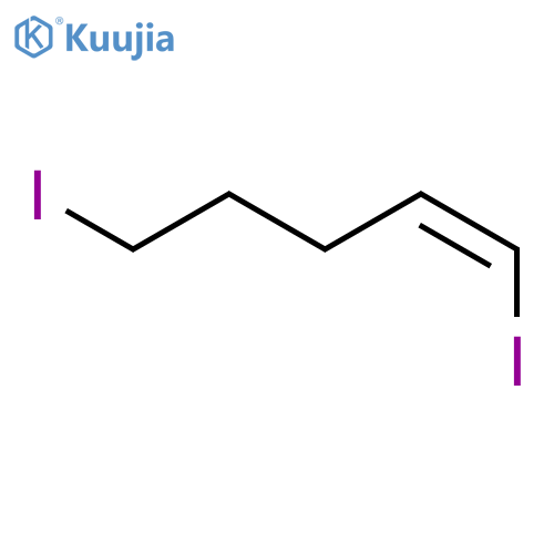 1-Pentene, 1,5-diiodo-, (1Z)- structure
