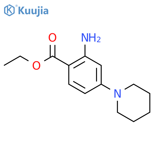 Ethyl 2-amino-4-(piperidin-1-yl)benzoate structure
