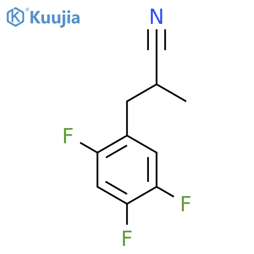 2-methyl-3-(2,4,5-trifluorophenyl)propanenitrile structure
