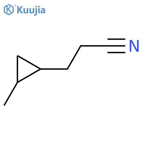 3-(2-methylcyclopropyl)propanenitrile structure